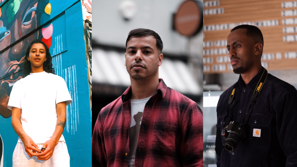 Headshot from left to right Regan, Shawqi and Yusuf